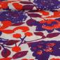 Preview: Leichte Baumwolle große Blüten rot violett